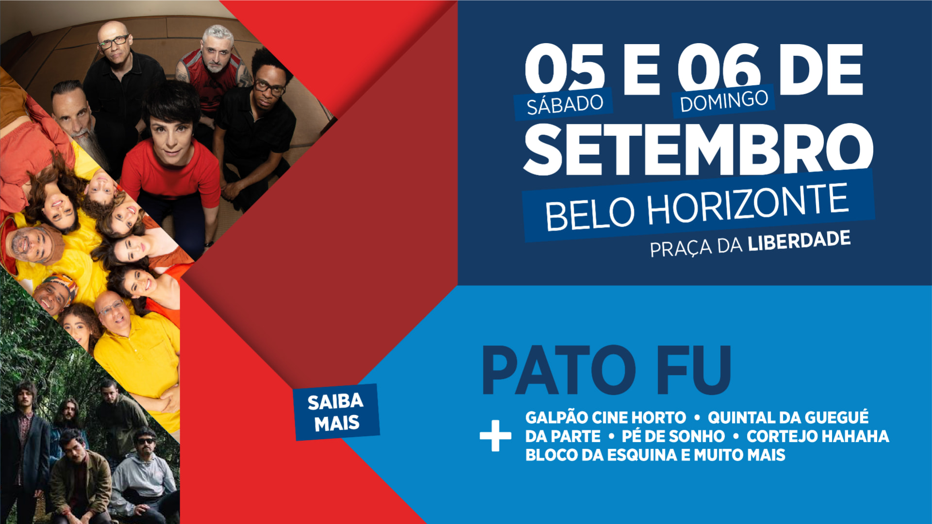 Banner do Festival Laços em Belo Horizonte — Sábado e Domingo • 05 e 06 de setembro