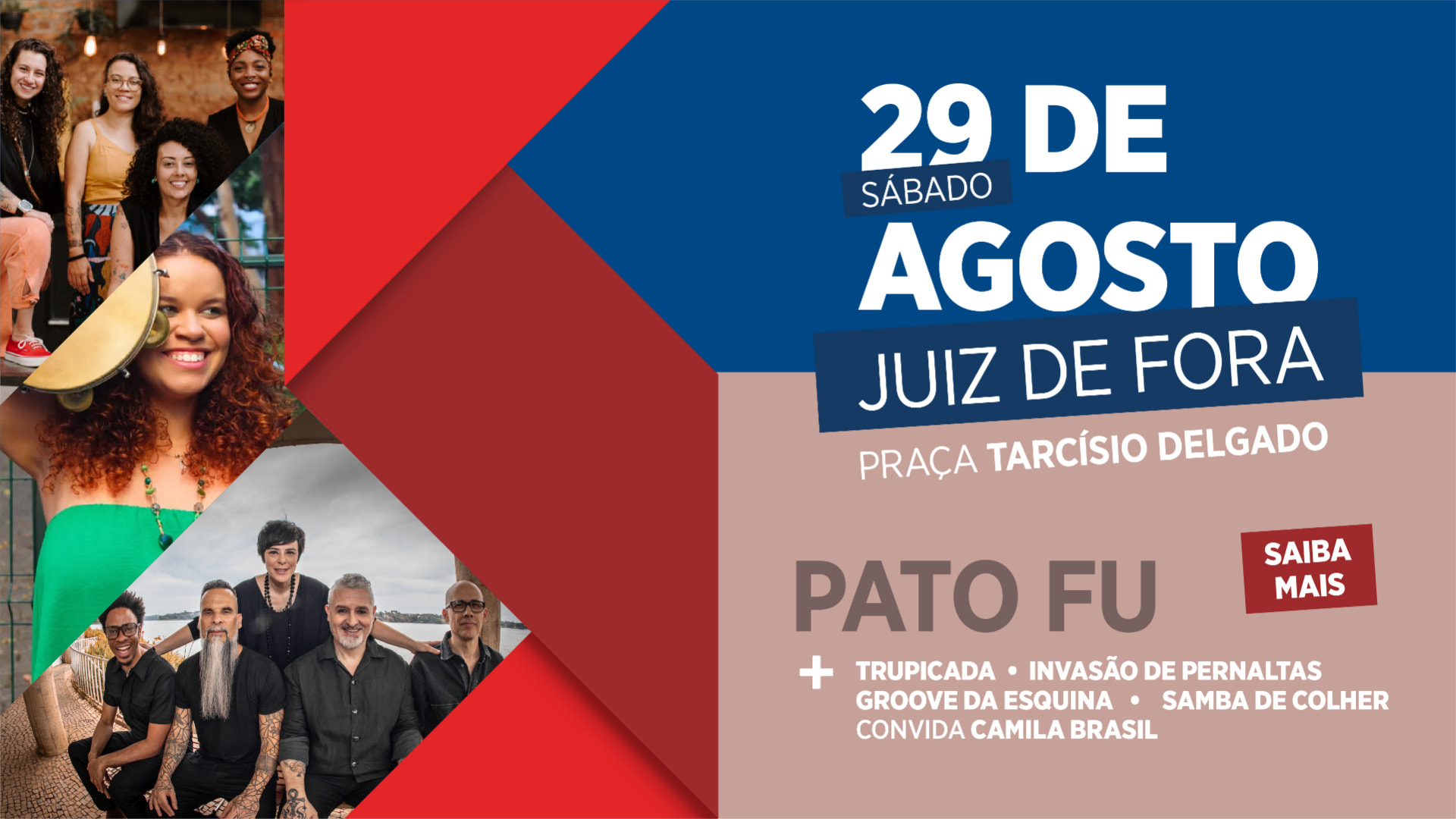 Banner do Festival Laços em Juiz de Fora — Sábado • 29 de agosto